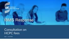 IBMS Statement on Proposed HCPC Fee Increase